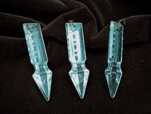 Vintage chandelier half albert drops 