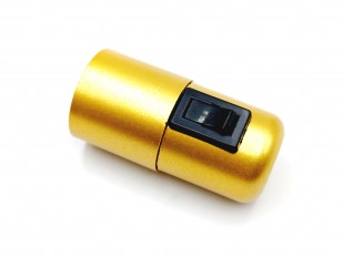 Rocker switch lamp holder E27 gold 