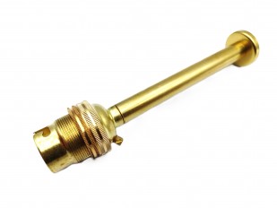 Brass pedestal lamp holder unswitched B22 large bayonet cap 4 sizes