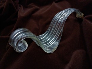 Clear Venetian Chandelier Leaf Original Antique 