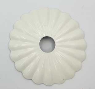 White Decorative Rosette flower cap cover 35mm Diameter with 10mm Hole
