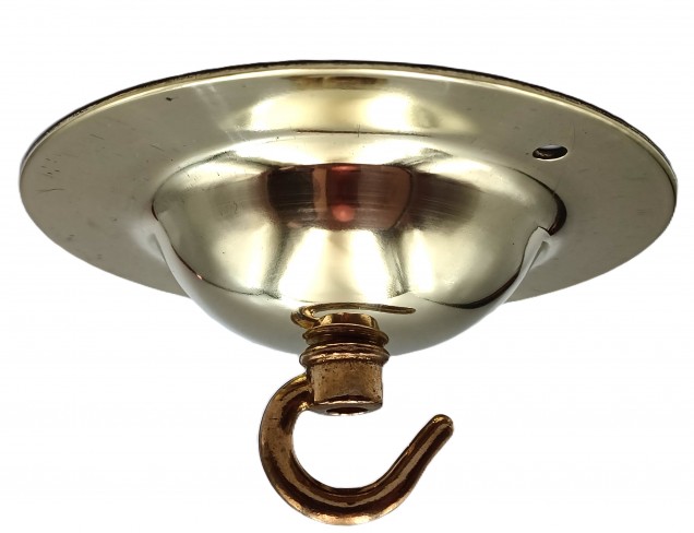 Solid Brass ceiling hook Ceiling Rose with screws 15kgs max load