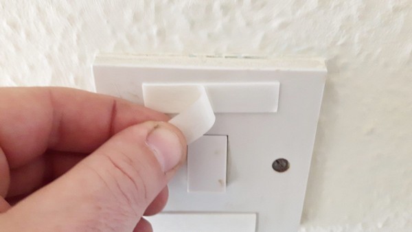 Light Switch Cover Plate Conversion In blue double or single switch