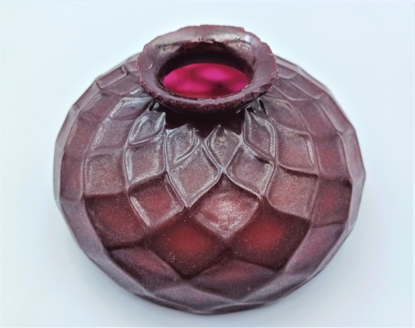 Antique Venetian Chandelier Bowl Ruby Red 115mm Width