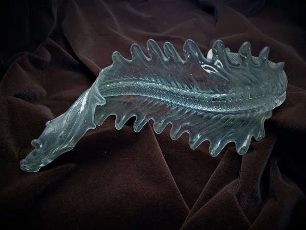 Venetian Chandelier glass Leaf Original Antique 