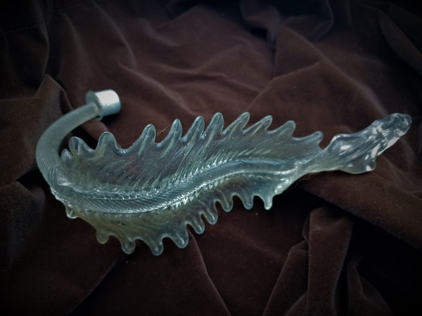 Venetian Chandelier glass Leaf Original Antique 