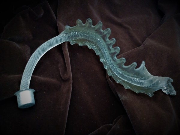 Venetian Chandelier glass Leaf Original Antique 