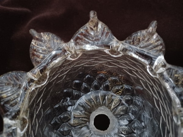 Venetian Chandelier glass dish pan 125mm width