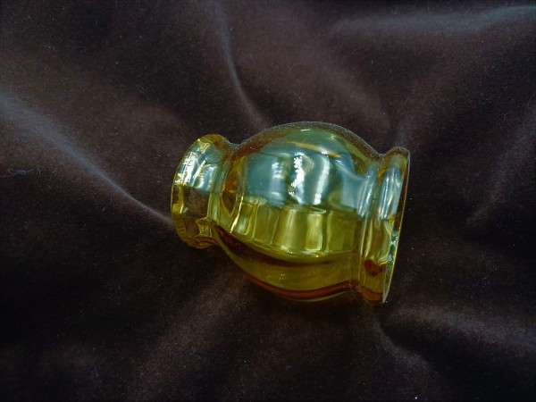 Venetian Chandelier glass stem spacer tinted amber SOLD