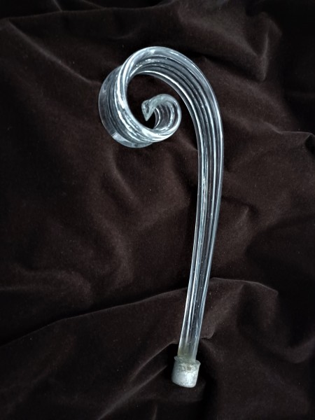 Murano Clear Glass Chandelier Scroll