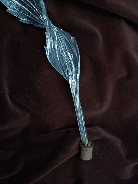 Venetian Twisted Clear Glass Chandelier Leaf  