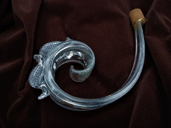 Clear Glass Murano Chandelier Crook  