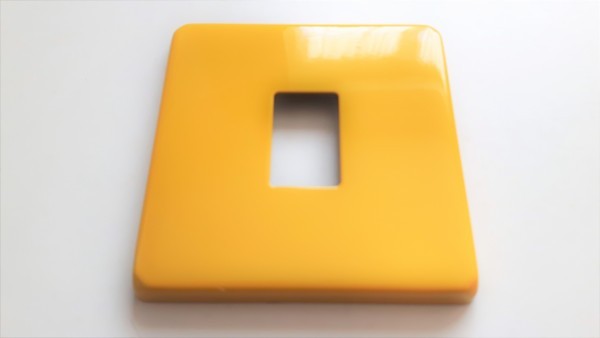 Light Switch Cover Plate Conversion In Yellow